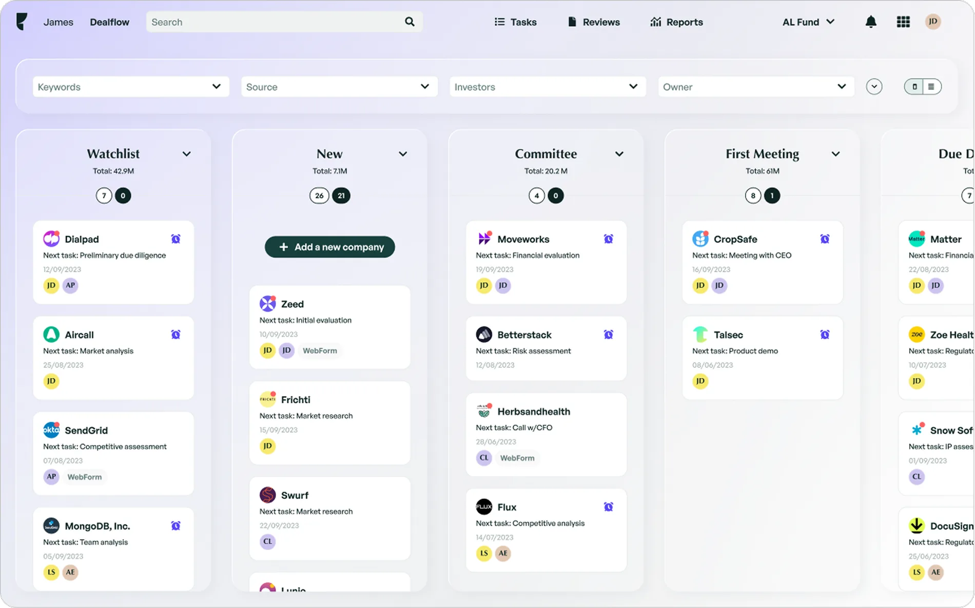 Dealflow: Centralizing disparate deal information
