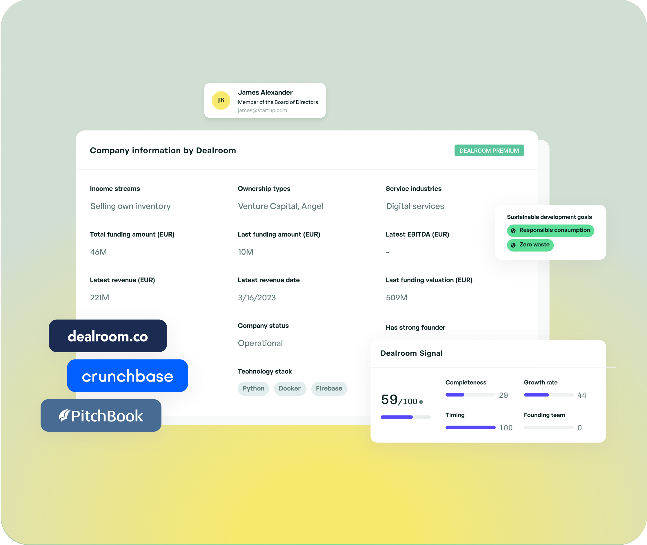 Auto-enrich companies in a few clicks