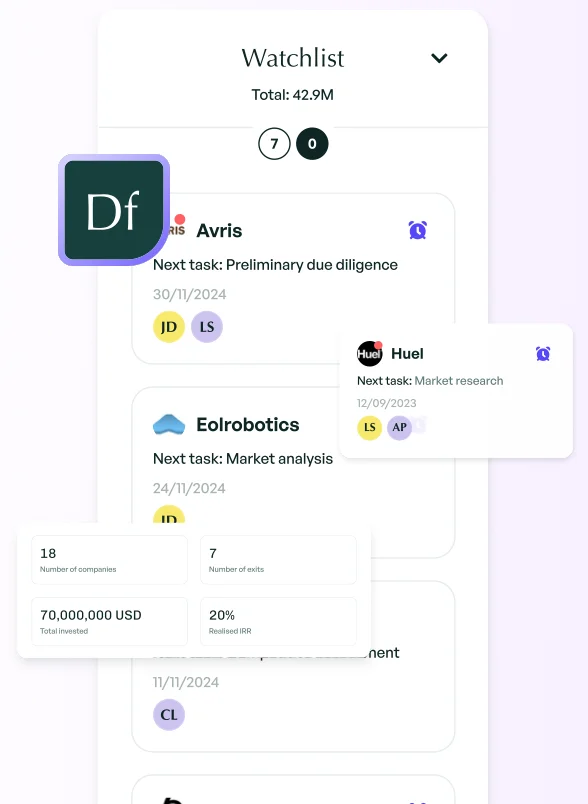 Dealflow app preview
