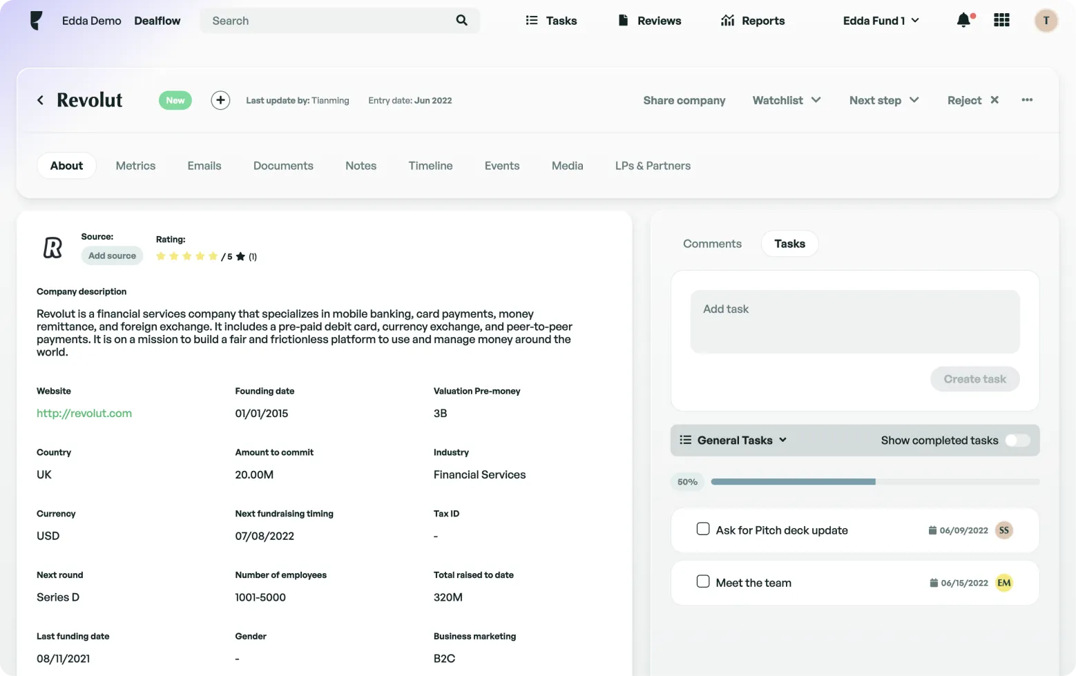 Edda product screenshot