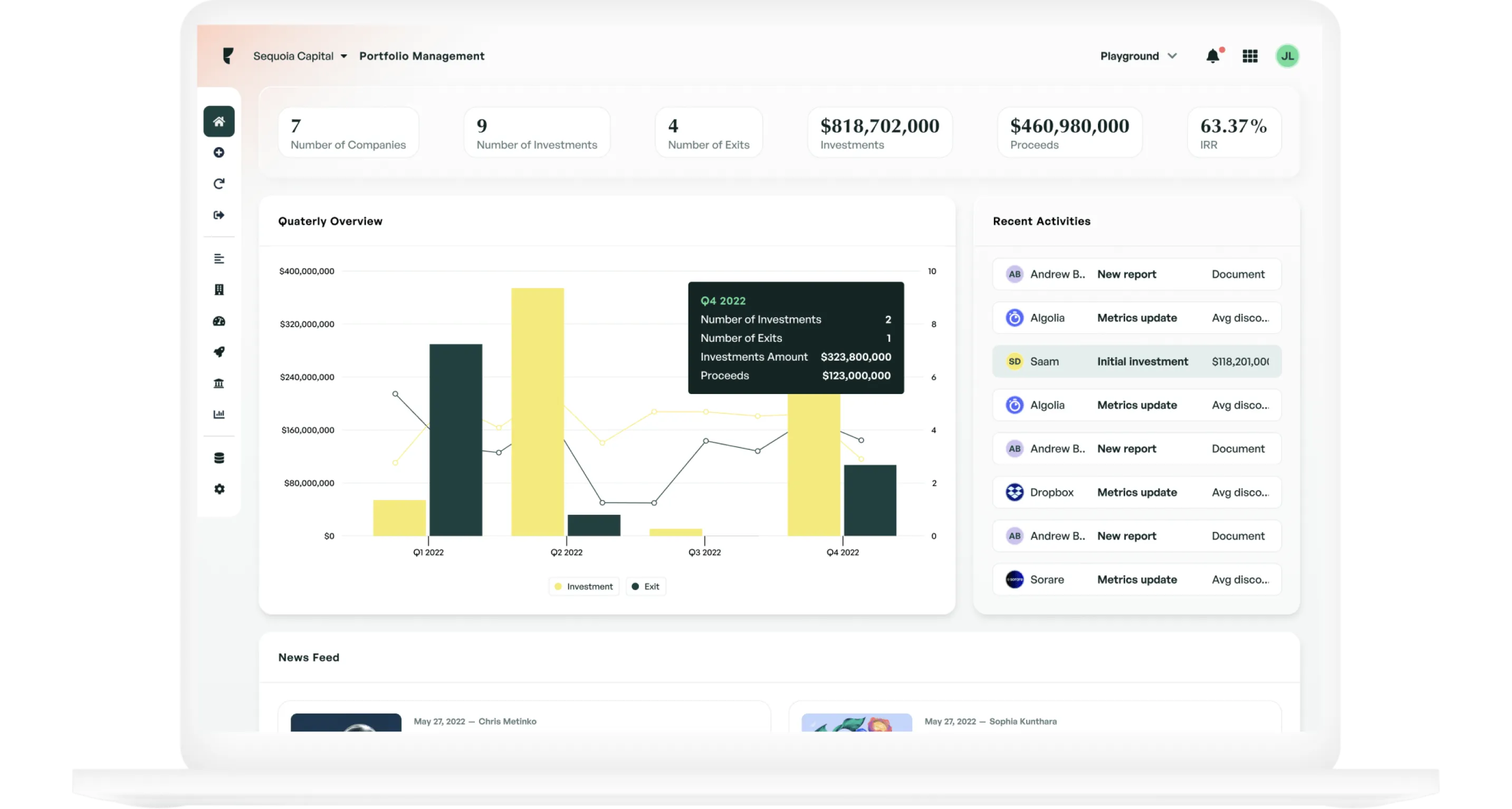 Edda centralised dashboard screenshot