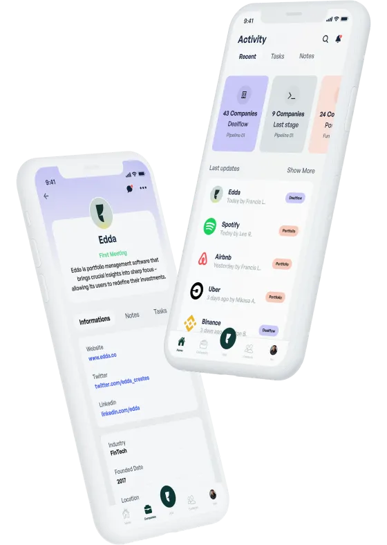 Edda mobile app interface